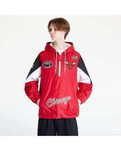 Mitchell & Ness Nba team origins pullover anorak - Rouge