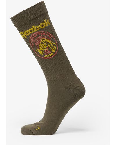 Reebok Classics Outdoor Socks 1-Pack Army Green - Vert