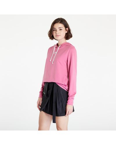 Under Armour Rival Terry Hoodie Pace / White - Pink