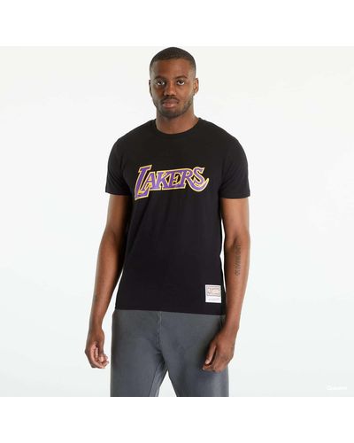 Mitchell & Ness Nba Team Logo Tee Lakers - Zwart