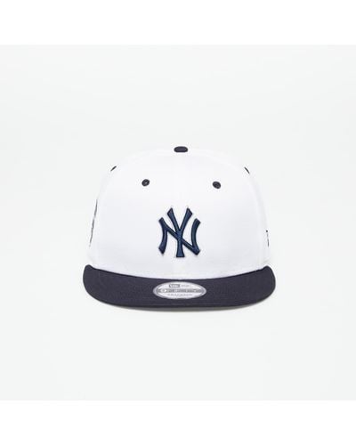 KTZ New York Yankees Crown Patch 9fifty Snapback Cap Optic / Navy - White