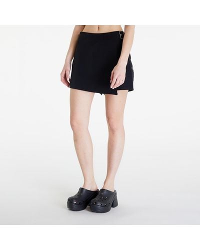 Calvin Klein Jeans Buckle Wrap Mini Skort - Black