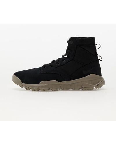Nike Sfb 6" nsw leather boot black/ black-light taupe - Schwarz