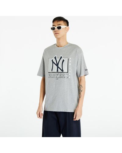KTZ New York Yankees Mlb Team Wordmark Oversized T-shirt Gray