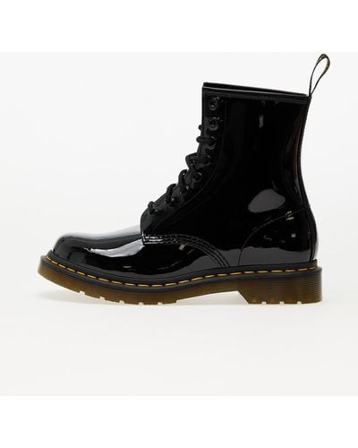 Dr. Martens 1460 Patent Leather Lace Up Boots - Black
