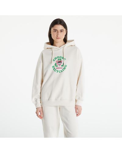 Chiara Ferragni C organic and recycled cotton fleece - Natur