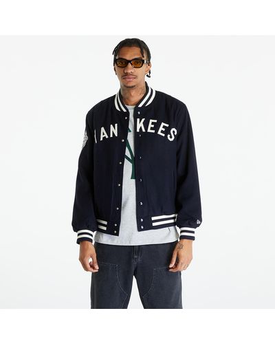 KTZ New York Yankees Varsity Jacket Unisex Navy - Blue