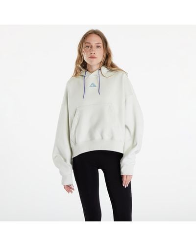 Nike Acg therma-fit "tuff knit" fleece hoodie sea glass/ summit white - Weiß