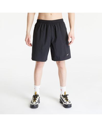 Nike Solo Swoosh Woven Shorts Black/ White - Bleu