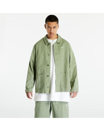 Nike Sportswear unlined chore coat oil green/ white - Verde