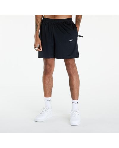 Nike Solo swoosh mesh shorts black/ white - Blau