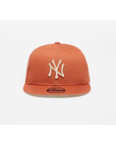 KTZ New York Yankees Side Patch 9fifty Medium Brown - Orange
