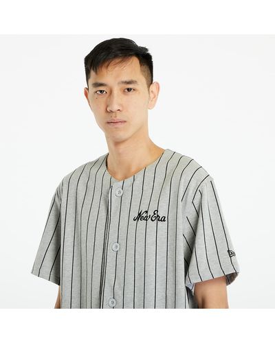 KTZ Pinstripe Jersey T-shirt Medium Grey/ Black - Gray