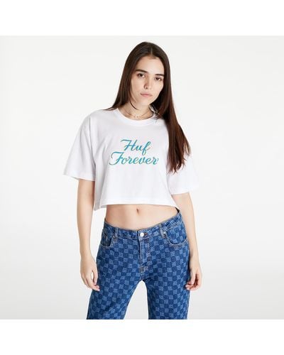 Huf Forever S/S Crop Tee - White
