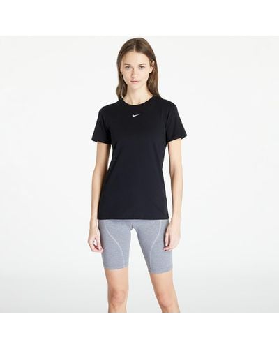 Nike Sportswear essential tee crew lbr black/ white - Blau