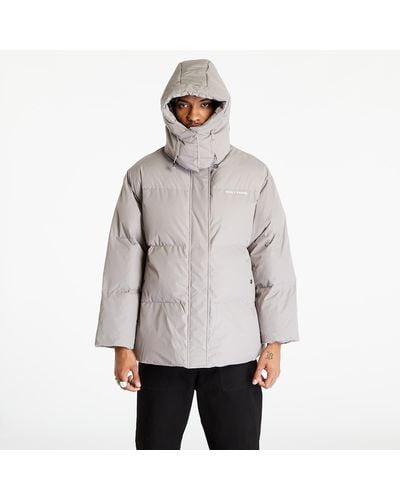 Daily Paper Ricole Puffer Jacket Unisex Gray Flannel