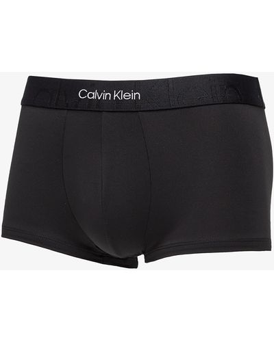 Calvin Klein Embossed icon microfiber low rise trunk 1-pack - Schwarz