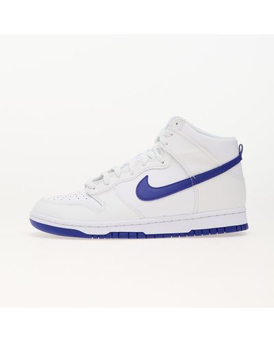 Nike Dunk hi retro white/ concord-summit white - Blau