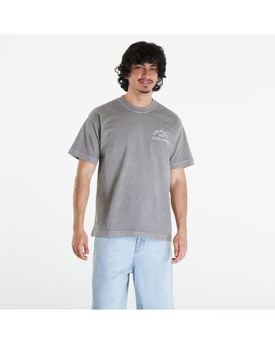 Carhartt S/s class of 89 t-shirt unisex marengo/ white garment dyed - Grau