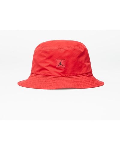 Nike Bucket jumpman washed hat - Rosso