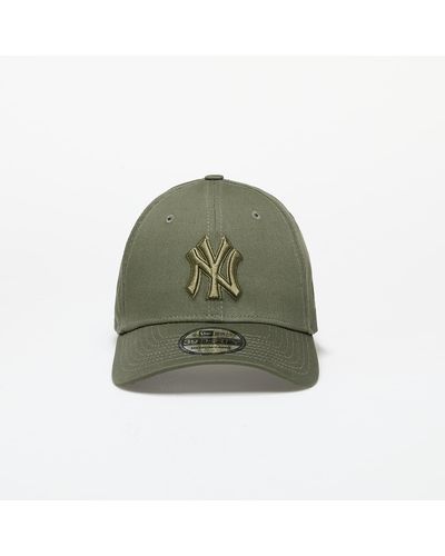 KTZ New York Yankees Mlb Outline 39thirty Stretch Fit Cap New Olive/ New Olive - Green