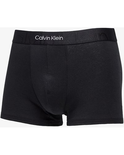 Calvin Klein Embossed icon cotton trunk - Schwarz