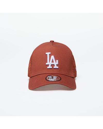 KTZ Los Angeles Dodgers 9forty Trucker Terracotta/ White - Red