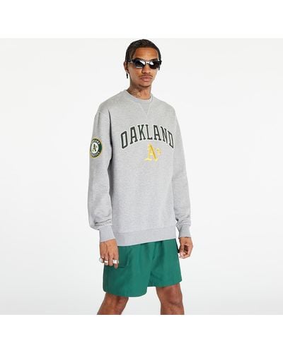 KTZ Oakland athletics mlb large logo crew neck sweatshirt - Grau