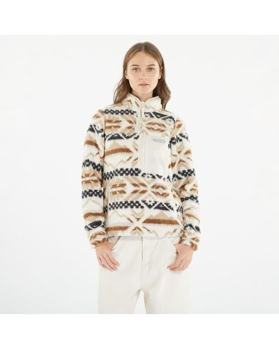 Columbia West Bendtm 1/4 Zip Pullover Chalk Checkered - Natural