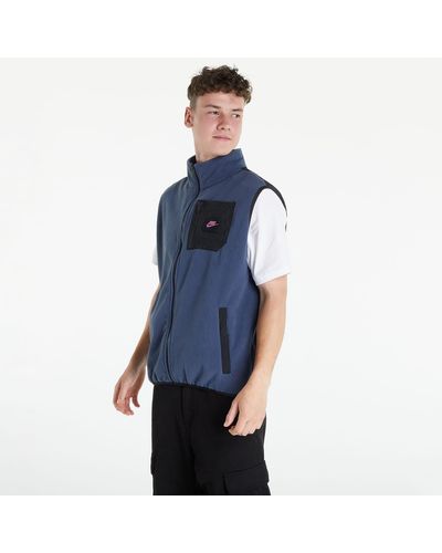 Nike Nsw therma-fit polar fleece vest thunder blue/ black - Blau