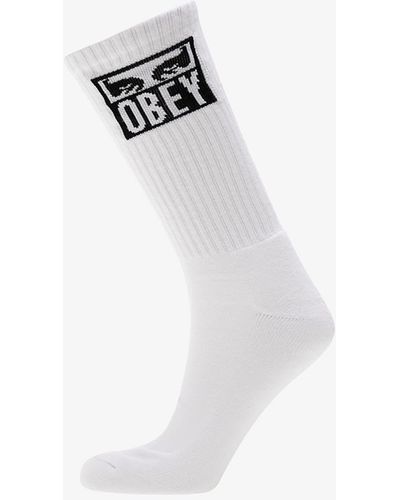 Obey Obey Eyes Icon Socks - White