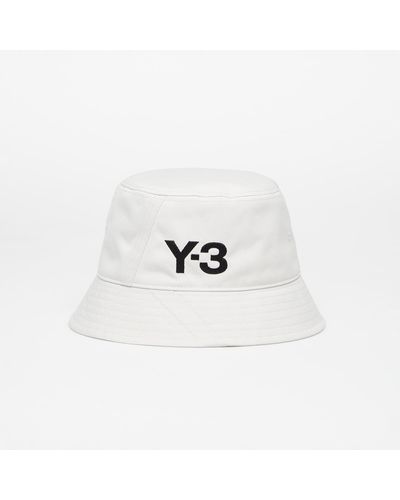 Y-3 Staple Bucket Hat Talc - White