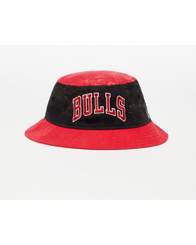 KTZ Chicago bulls washed pack bucket hat - Rot