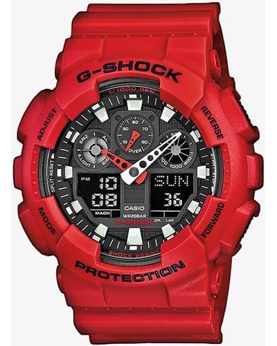 G-Shock G-shock ga-100b-4aer - Rouge