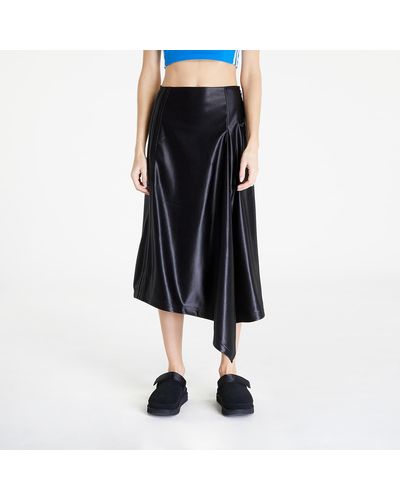 adidas Originals Asymmetrical Skirt With Logo, - Black
