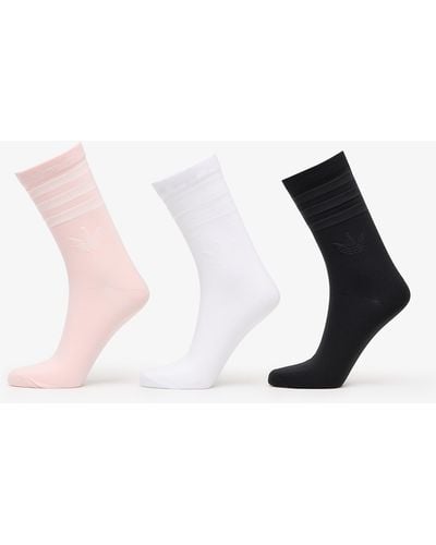 adidas Originals Adidas Crew Sock 3pp Black/ White/ Sanpin S - Multicolor