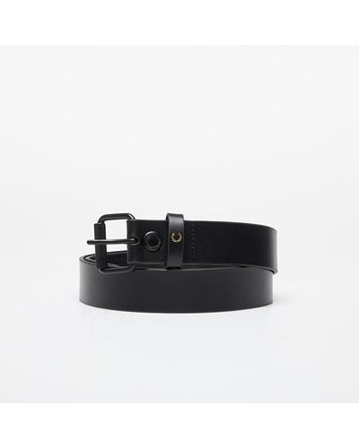 Fred Perry Burnished Leather Belt - Black