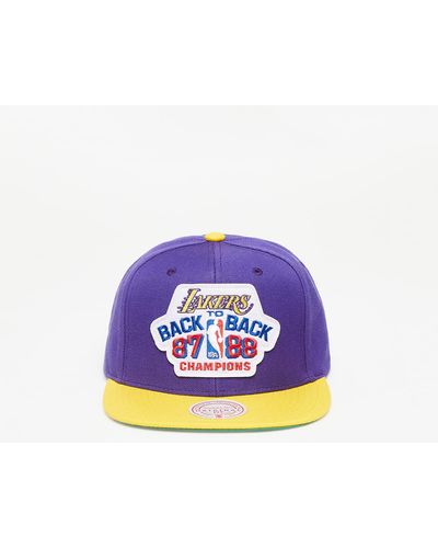 Mitchell & Ness Nba Lakers B2b Snapback Hwc Los Angeles Lakers Purple/ Yellow