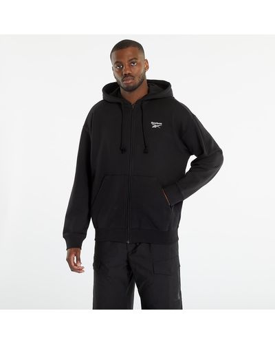 Reebok Classics small vector zip-up hoodie - Nero