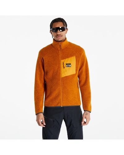 Lundhags Flok Wool Pile Jacket Dark Gold - Orange