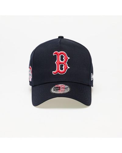 KTZ Boston Red Sox World Series Patch 9forty E-frame Adjustable Cap Navy - Blue