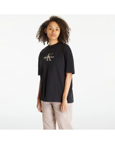 Calvin Klein Jeans Cotton Monogram T-Shirt - Black