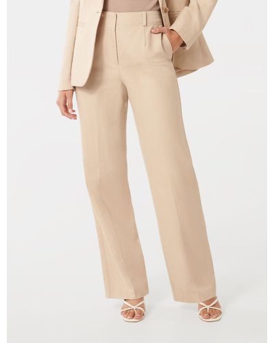 Forever New Emmie Straight-Leg Trousers - Brown
