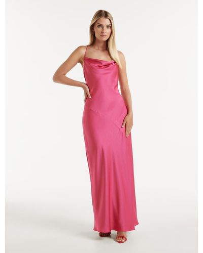 Forever New Blair Back Detail Maxi Dress - Pink