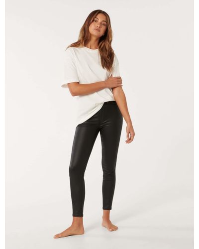 Forever New Bella Cropped High-Rise Sculpting Jeans - Black