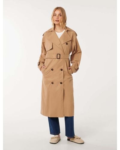 Forever New Melissa Trench Coat - Natural