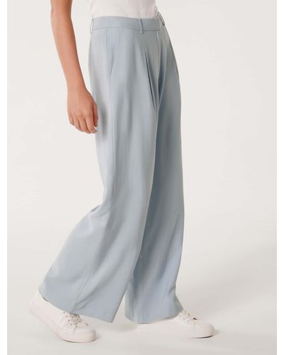 Forever New Fran Wide-Leg Trousers - Grey