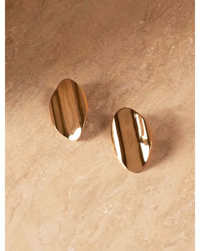 Forever New Signature Scarlet Statement Metal Earrings - Brown