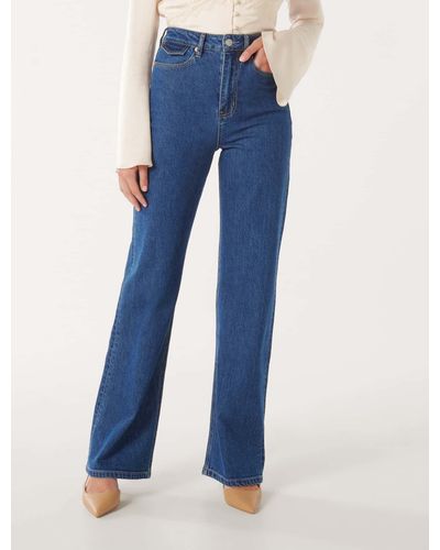 Forever New Lily Straight-Leg Jeans - Brown