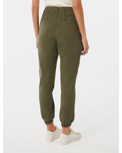 Forever New Darcy Cuffed Cargo Trousers - Green